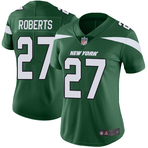 New York Jets Limited Green Women Darryl Roberts Home Jersey NFL Football #27 Vapor Untouchable->women nfl jersey->Women Jersey